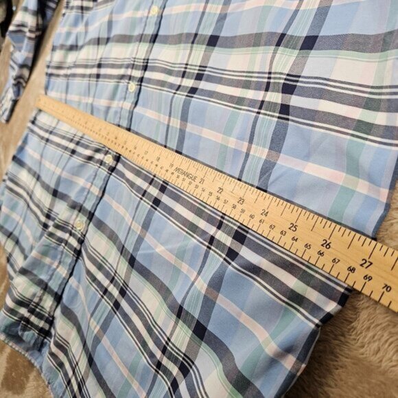 Ralph Lauren Dress Shirt Performance Long Sleeve Plaid Button Down Men's Sz 2XLT - Picture 5 of 11